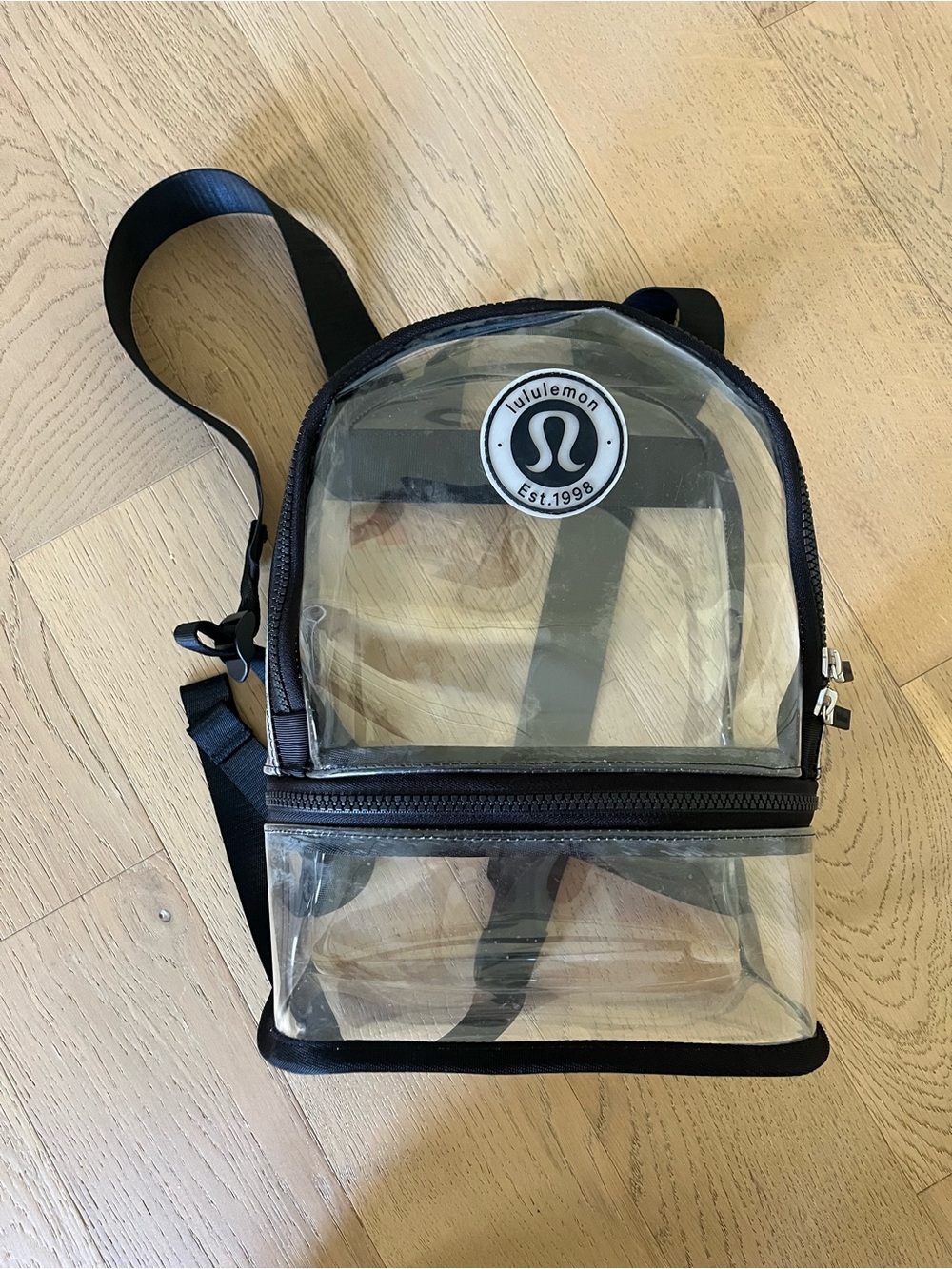 lululemon athletica Clear Mini Backpack with Black Trim